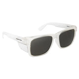 FRONTSIDE Safety Glasses Smoke Lens (Clear Frame)