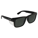 FRONTSIDE Safety Glasses Smoke Lens POLARISED (Black Frame)