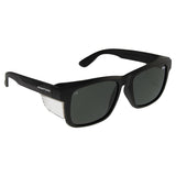FRONTSIDE Safety Glasses Smoke Lens POLARISED (Black Frame) Safety Glasses FRONTSIDE
