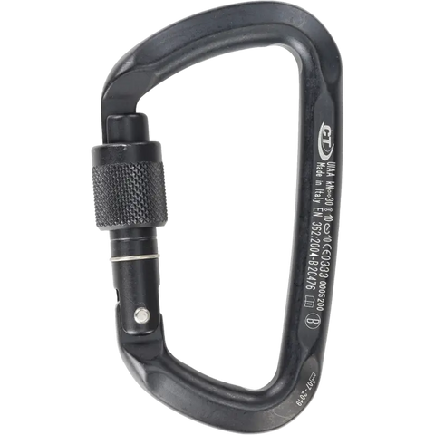 Skylotec  2C47600 XZD D-SHAPE SG BLACK kN 30-10-10 Gate clearance 19mm