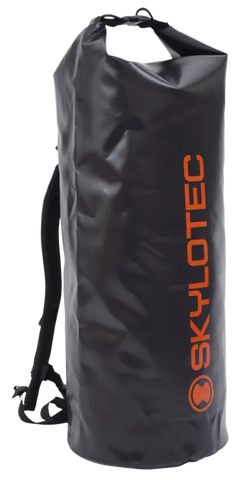 Skylotec Drybag - BLACK Water proof TUBULAR kit bag c/w back pack straps. Holds up to 25kg