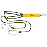 ZERO SCAFFMATE - DBL ADJ ROPE LANYARD WITH SNAP & SCAFF HOOKS