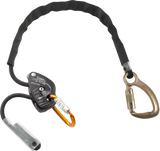 Skylotec  LORY X - Alloy OVALOY triple action karabiner on the LORY X & a Steel KOBRA TRI captive eye triple action karabiner at the rope end