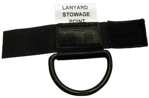 Skylotec Lanyard Stowage Point - Retro-fits to any harness. positioned on the shoulder straps of the harness to attach the unused leg of a twin lanyard. Velcro attaches