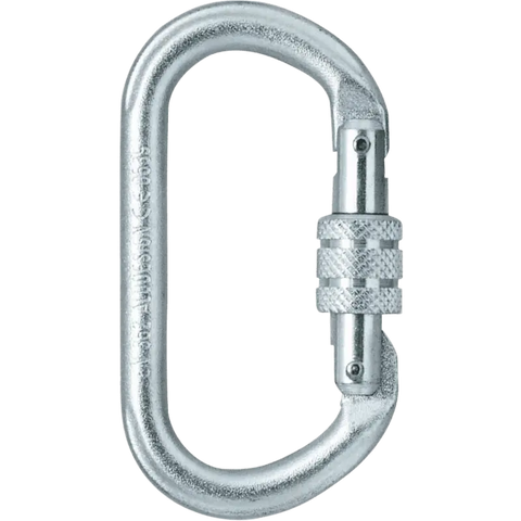 Skylotec Steel Oval Screwgate with Ezi Id 30KN Snag Free Nose