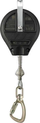 Skylotec HSG HK Plus - 10.0mt Galvanised steel cable with Impact indicating, swivel, steel triple action karabiner, 22mm gate.