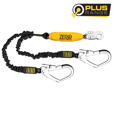 CLIMBS - DOUBLE WEBBING LANYARD WITH SNAPHOOK & SCAFFHOOKS - 1.5M