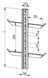 Skylotec  Mounting bracket adjustable 160-200mm