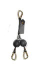 Skylotec PEANUT - Triple action (16kN gate rated) steel karabiners at each end.