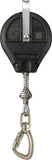 Skylotec HSG HK Plus - 15.0mt Galvanised steel cable with Impact indicating, swivel, steel triple action karabiner, 22mm gate. ONLY RATED TO 100KG - NON STOCKED ITEM